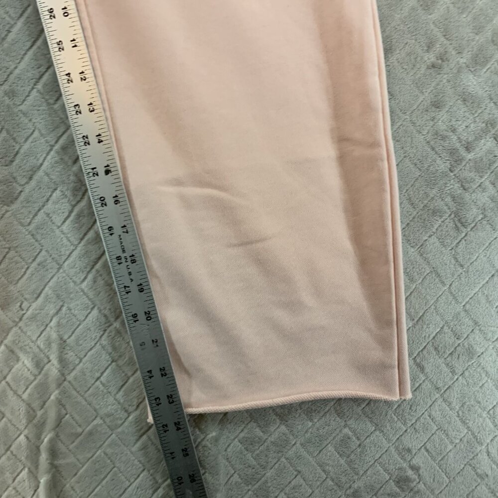Sweatpants Juniors Large Light Pink Straight Leg High Rise Pull On Drawstring - Picture 7 of 11